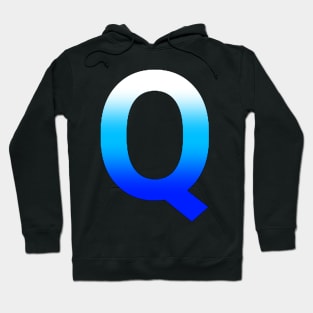 Blue Letter Q Hoodie